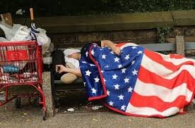 бездомный в США