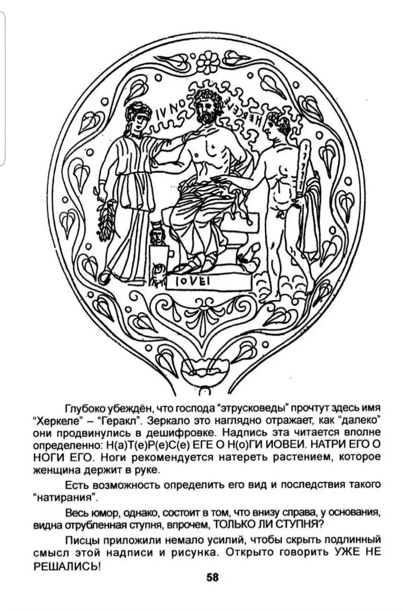 Расшифровка Этруских зеркал и надписей, листайте.