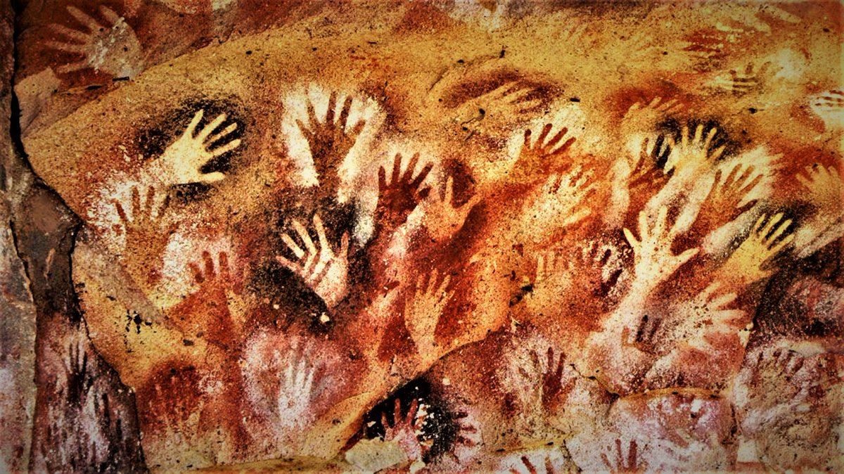 Куэва-де-лас-Манос (Пещера рук) в Аргентине.