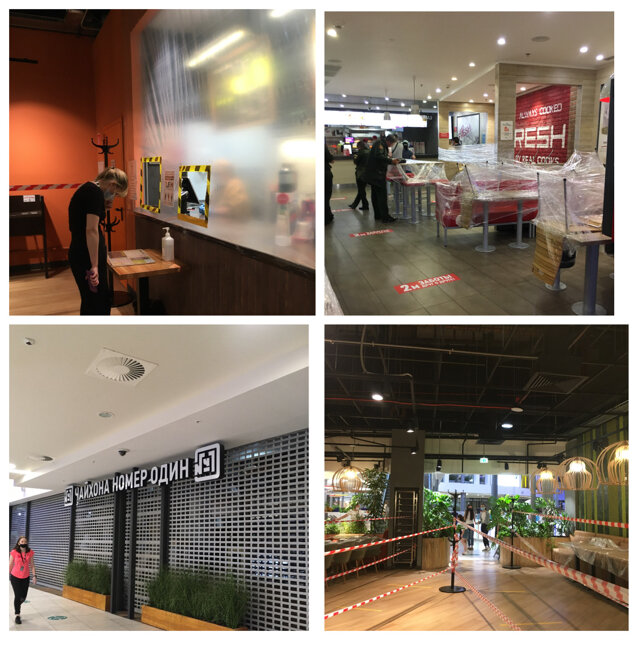  Некоторые кафе закрыты, другие работают навынос