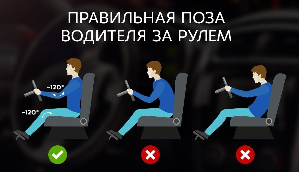 Положение водителя за рулем