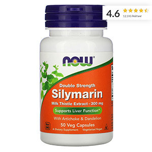 Now Foods, силимарин двойной концентрации, 300 mg, 50 капсул