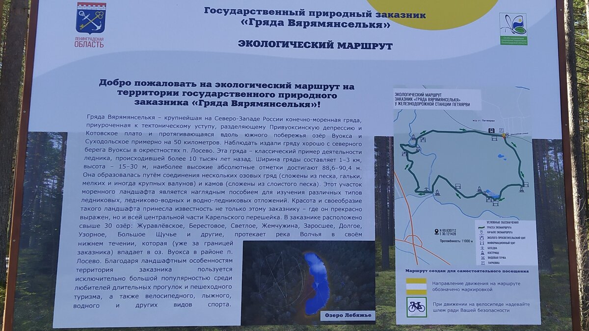 Маршрут на 11 км. Есть вариант покороче, на 7 км. Листайте галерею ➡
