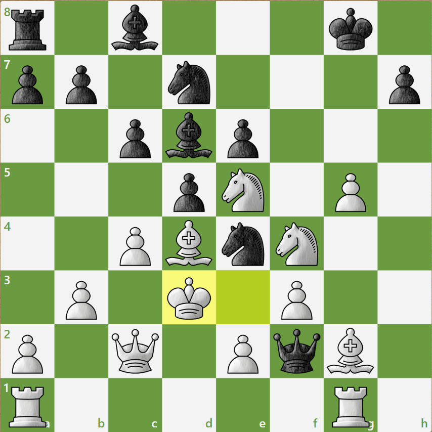 мат в 3 хода, ход черных