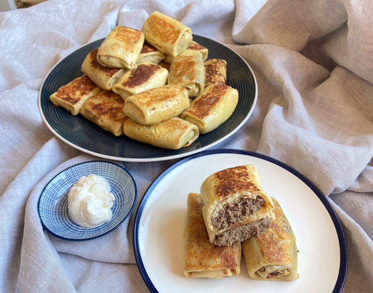 Марокканские блины фаршированные