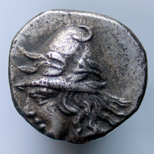 Диобол Фанагории 403 — 393 год до н.э. Аверс. 
