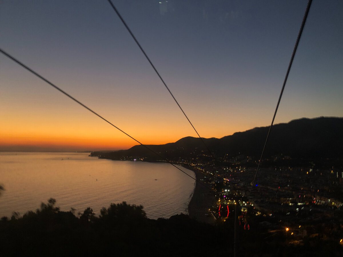 Турция. Ночная Аланья. Фото  SEA Влог