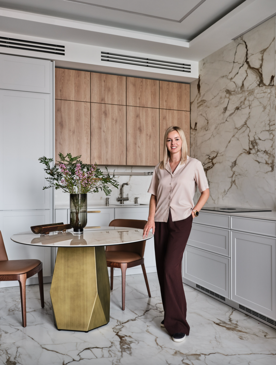 На фото: автор проекта дизайнер Ольга Долидзе