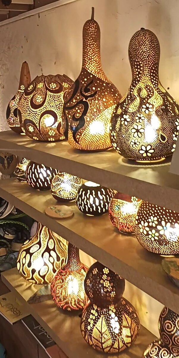 Волшебная лампа из тыквы, фото автора