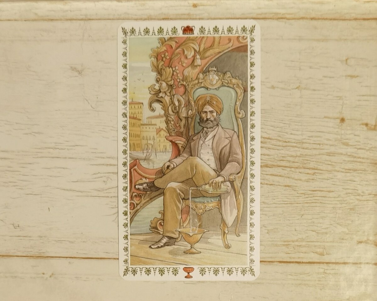 Аркан "Король Кубков". "Романтическое Таро".