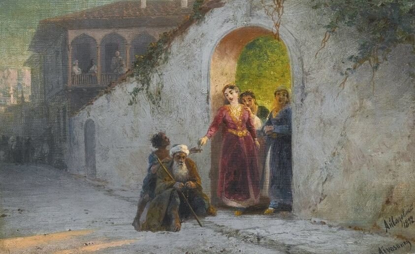 Айвазовский И.К. Улица в Бахчисарае. 1892.