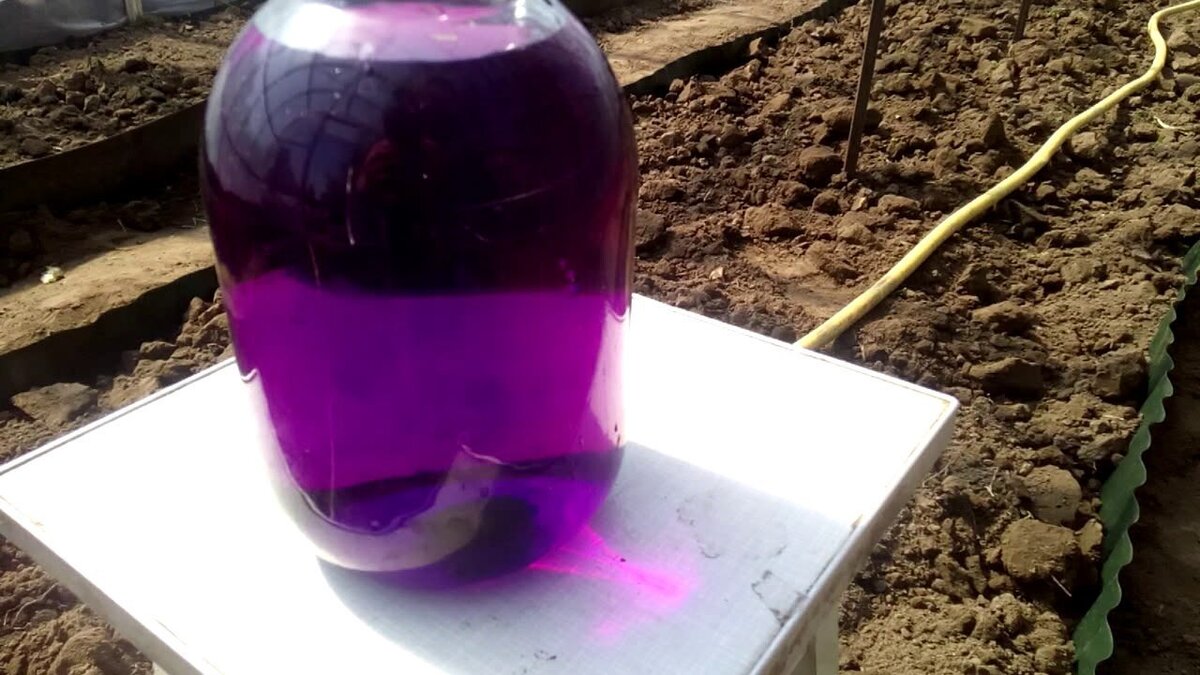 3л такого концентрата марганцовки будет достаточно на 100 л бочку