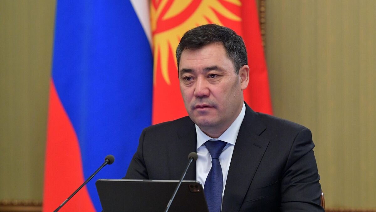    Президент Киргизии Садыр Жапаров во время российско-киргизских переговоров© РИА Новости / Александр Астафьев
