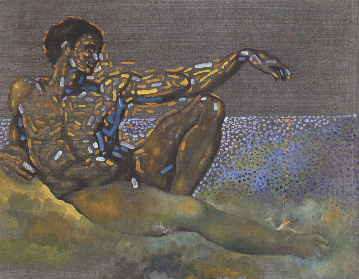 "Персонаж, навеянный фигурой Адама с плафона Сикстинской капеллы в Риме", 1982