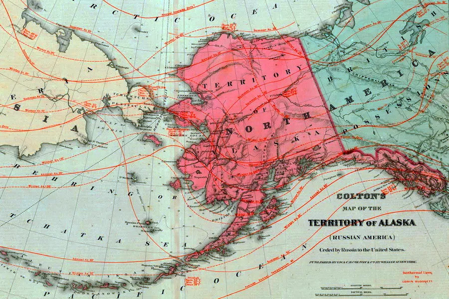 1867 год аляска. Аляска русская Америка. Проданная территория Аляски. Аляска карта 1867. Аляска на карте.