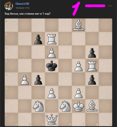 "Граненый" мат в 1 ход с шахматной воспитательной работой: 3 задачи для начинающего воина