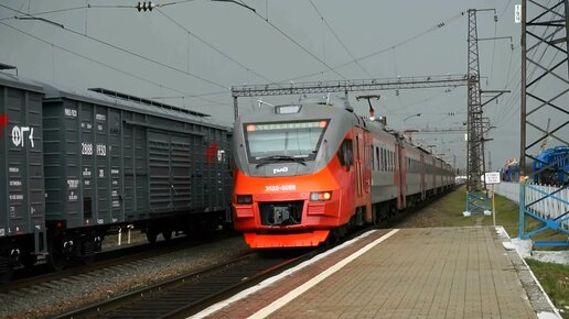 Электропоезд ЭП3Д-0088. Покатушки от Присягино до Развилки+ЭДТ и отправление.