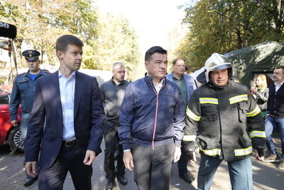    Место взрыва газа в жилом доме в Балашихе ©Дмитрий Белицкий Пресс-служба Губернатора и Правительства Московской области