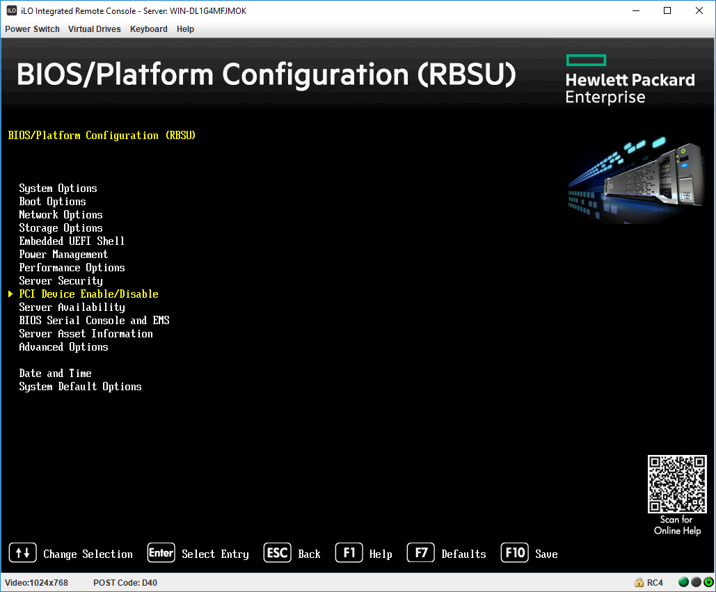 Драйвер pci ven 8086 dev 1e3a. "BIOS/platform configuration (RBSU)"