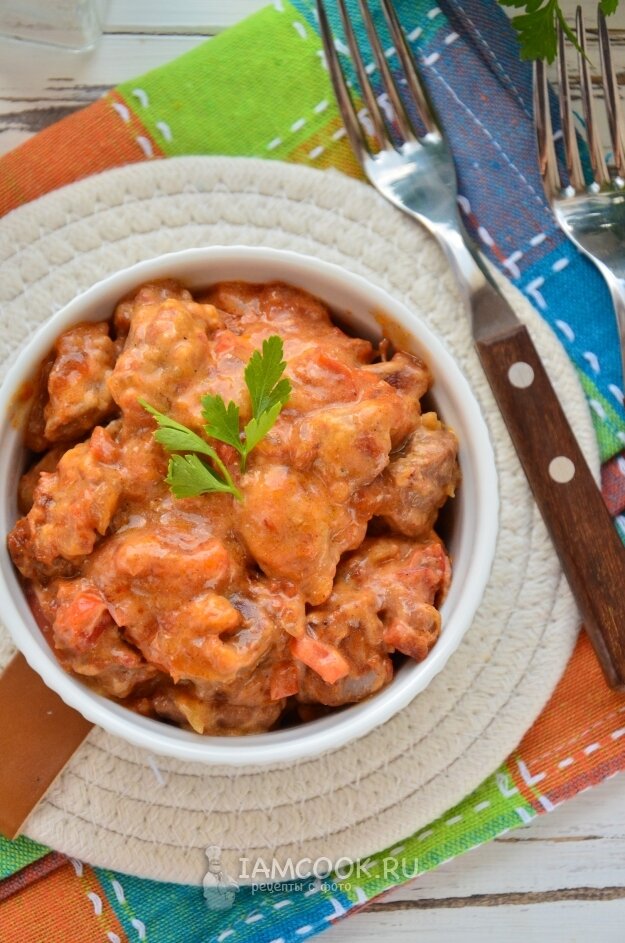 Паприкаш из индейки