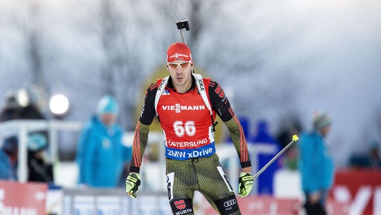 Немецкий биатлонист Олимпийский чемпион