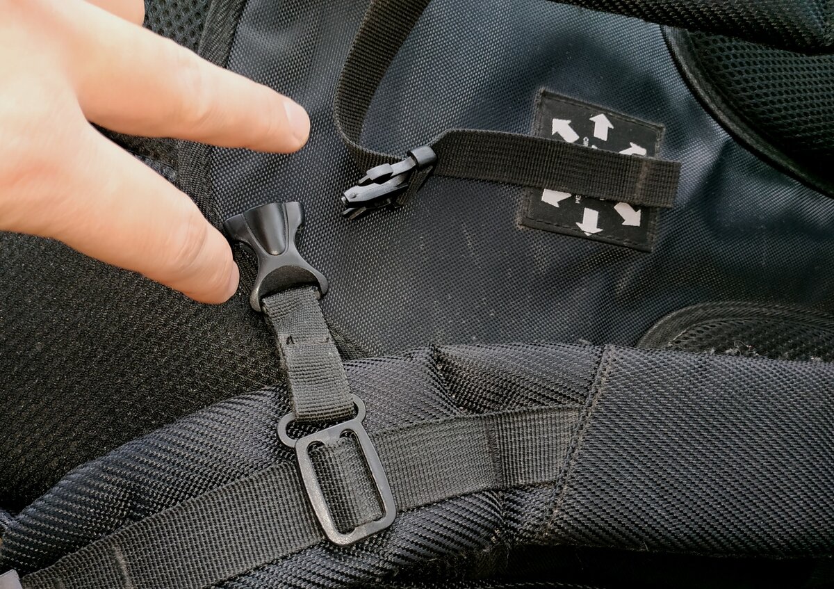 это мой городской рюкзак, этим элементом в городе не пользуюсь