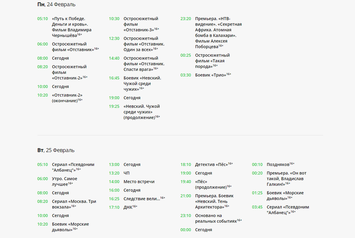 Программа 13 канала