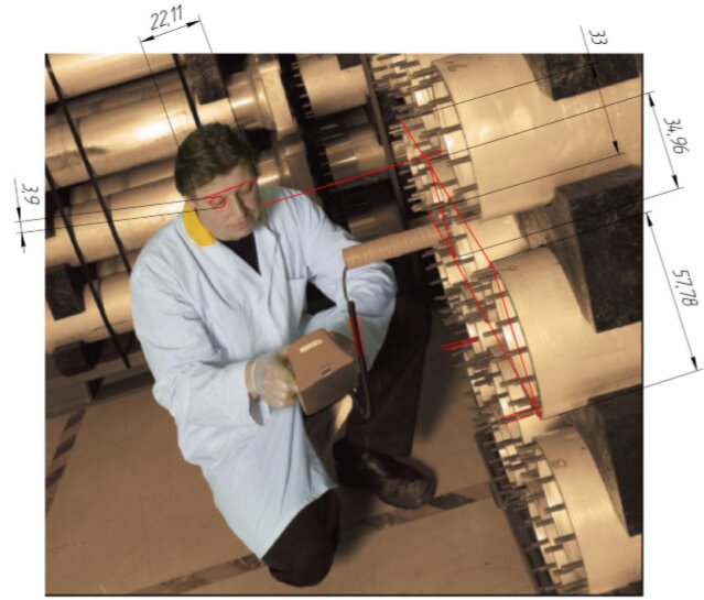 Такова методология определения размеров газовый центрифуг по фотоматериалам в открытом доступе