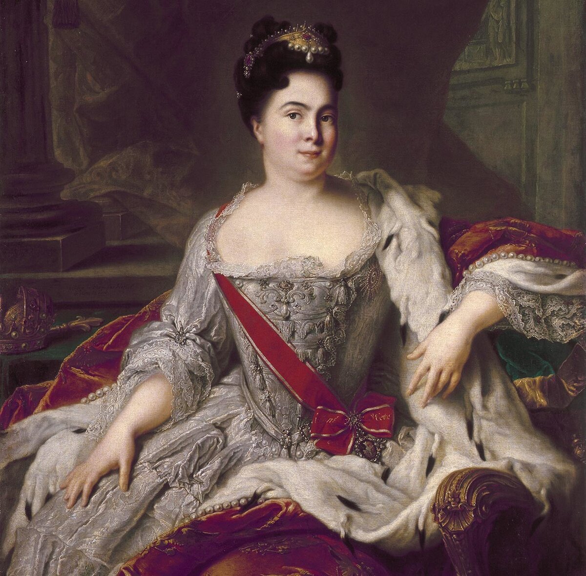 Екатерина I. Jean-Marc Nattier/Эрмитаж