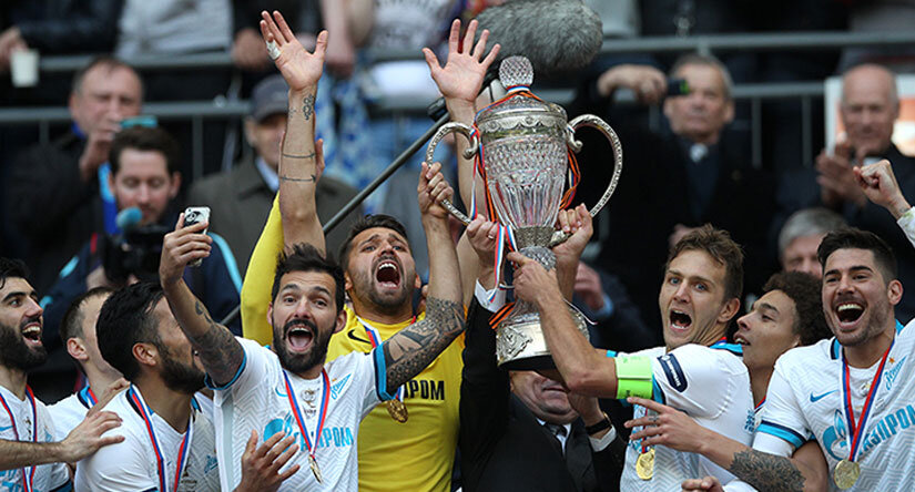 «Зенит» – трехкратный обладатель Кубка России