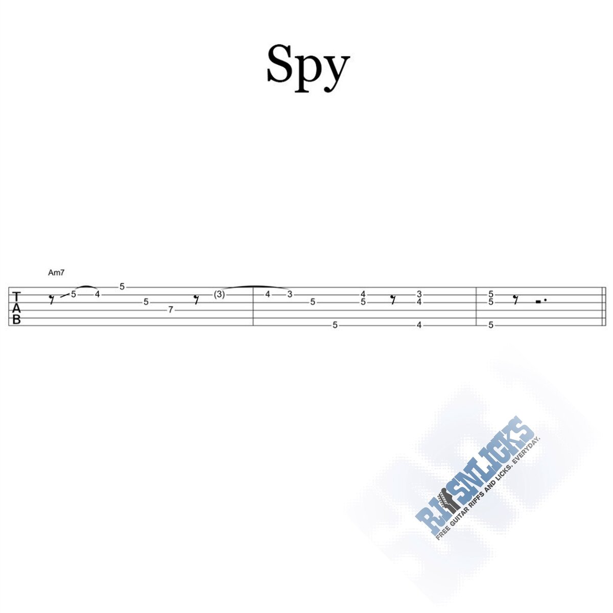 Гитарные риффы и лики - Spy (Blues Lick) | Learn & play | Дзен