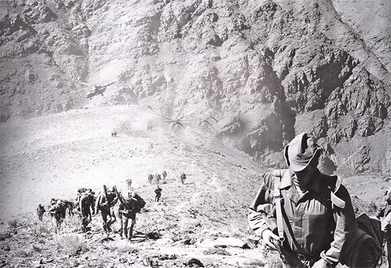 Совершение марша после высадки, отрыв от преследования