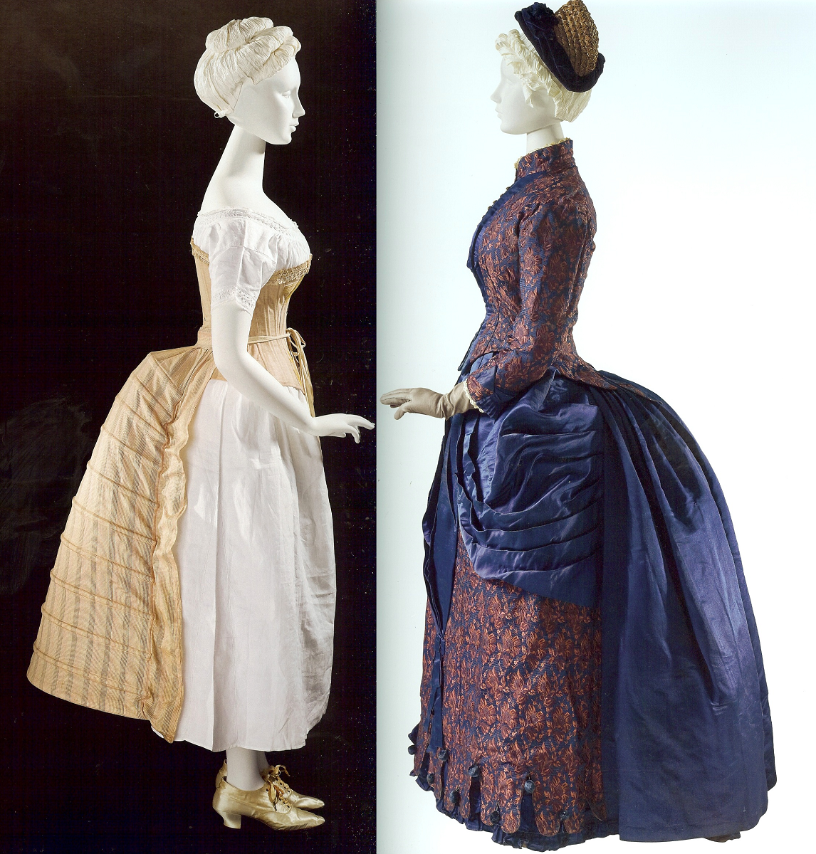 Комплет белья с турнюром середины 1880-х и платье середины 1880-х, (с) Из коллекции Окружного музея искусств Лос-Анджелеса