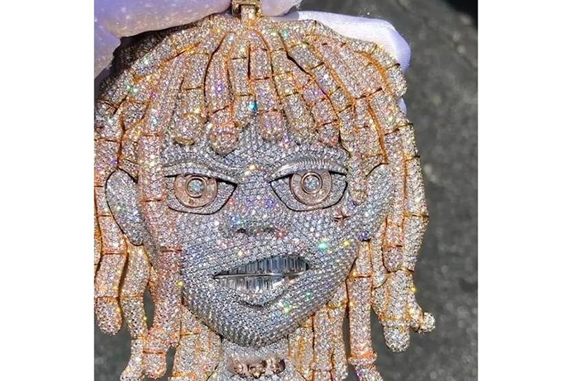 Lil pump self hot sale portrait chain