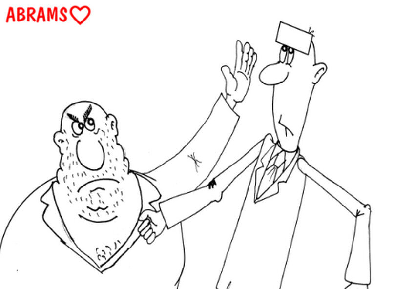 Карикатура-работа автора канала "Любовь - зла". ©All rights reserved