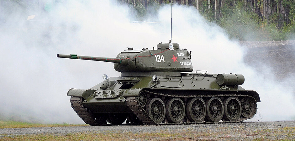 Т-34 на показательных выступлениях
