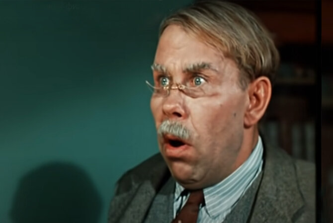 Кадр из фильма «Укротительница тигров», 1954 год. Константин Сорокин родился 03.09.1908 . Ушел из жизни 16.05.1981