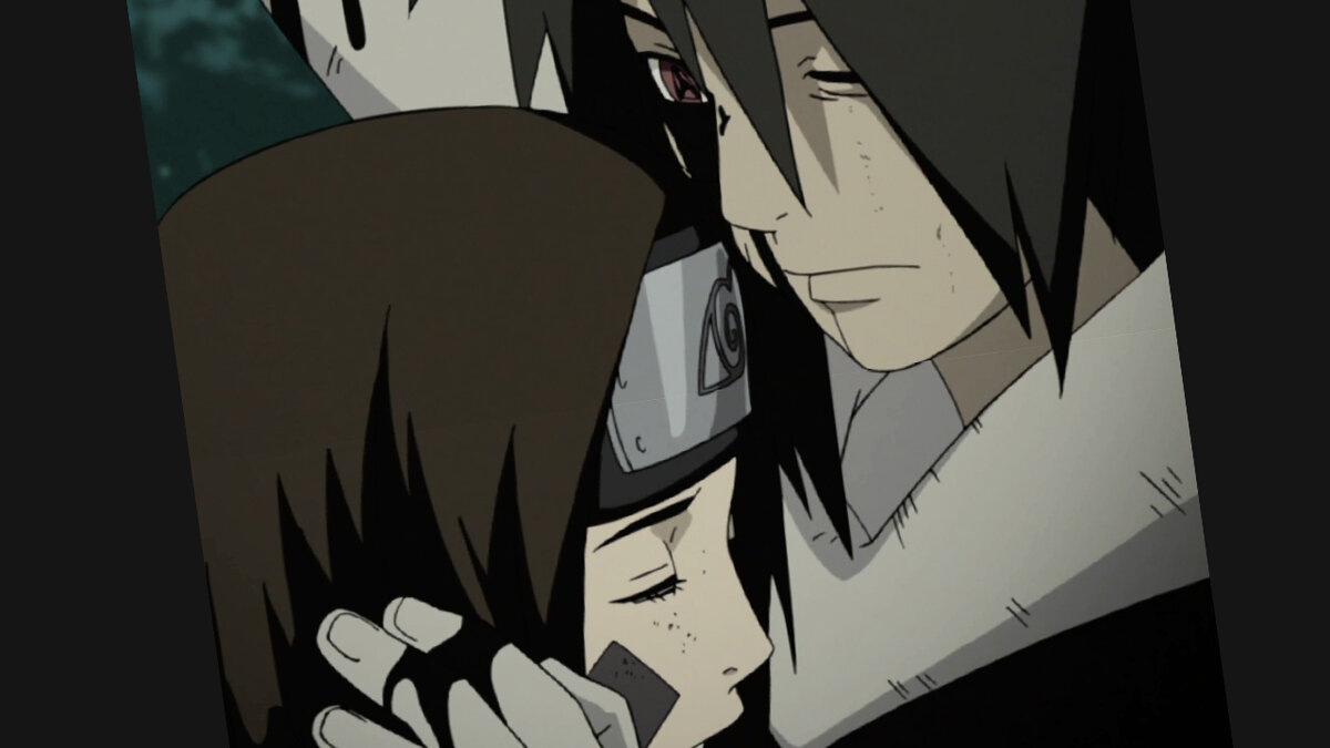 Рин и Обито, в момент пробуждения Мангекьё