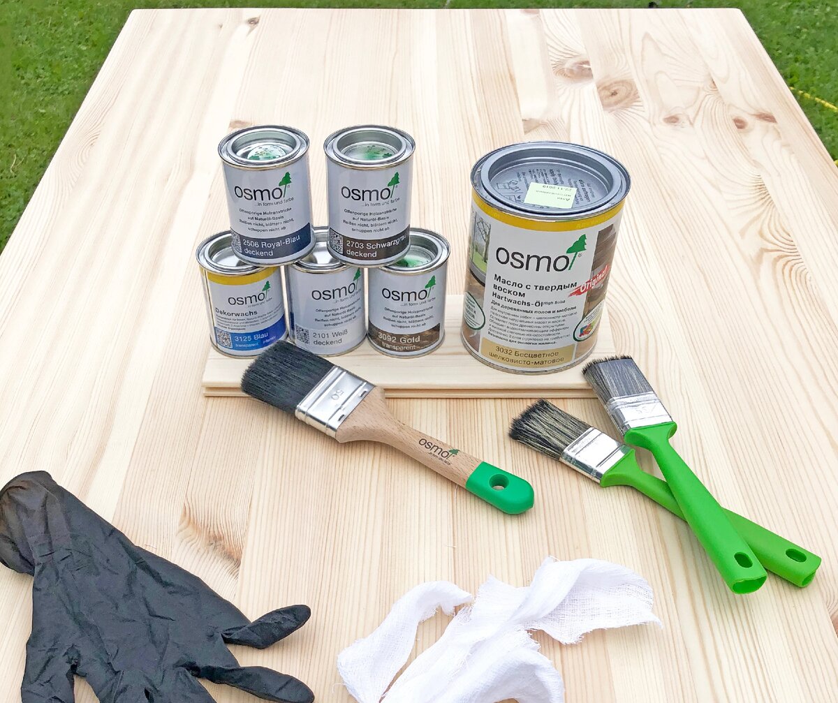 Мастер-класс по покраске стола маслами для дерева