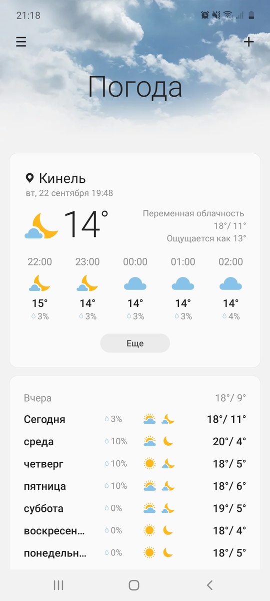 Синоптики обычно врут,  будем смотреть каждый день