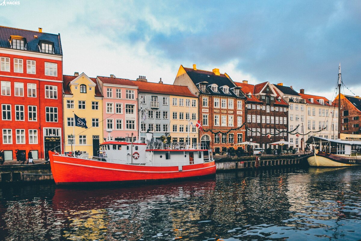 Нюхавн (Новая гавань) (Nyhavn), Внутренний город, Копенгаген, Дания