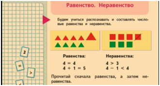 Равенства и неравенства. Математика 1 класс