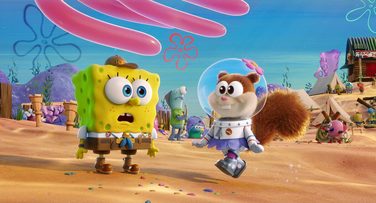 Знакомство Губки и Сэнди