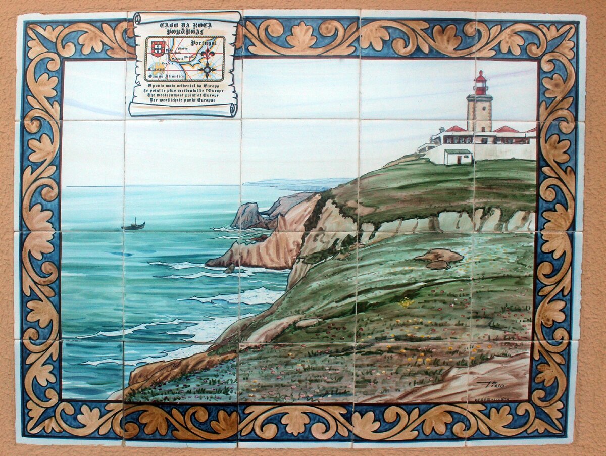 Фреска с маяком Кабо де Рока