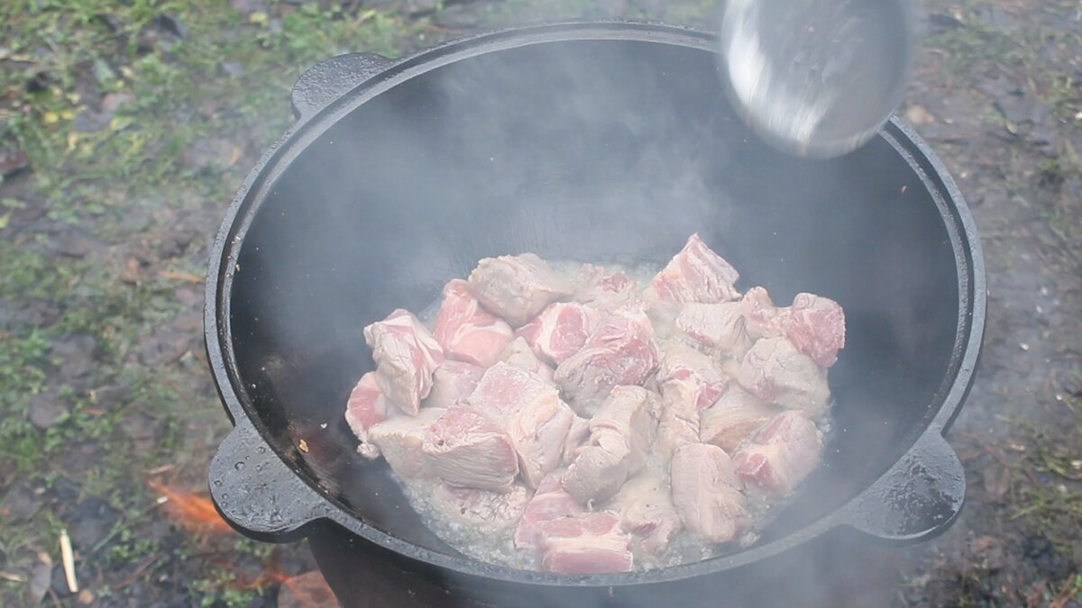 Оджахури по грузински, жареный картофель с мясом в казане! | Димоныч | Дзен