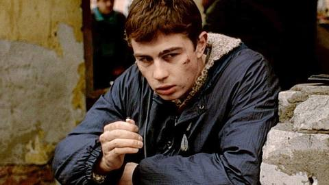 Сергей Бодров на съёмках фильма Брат, 1997 Санкт-Петербург