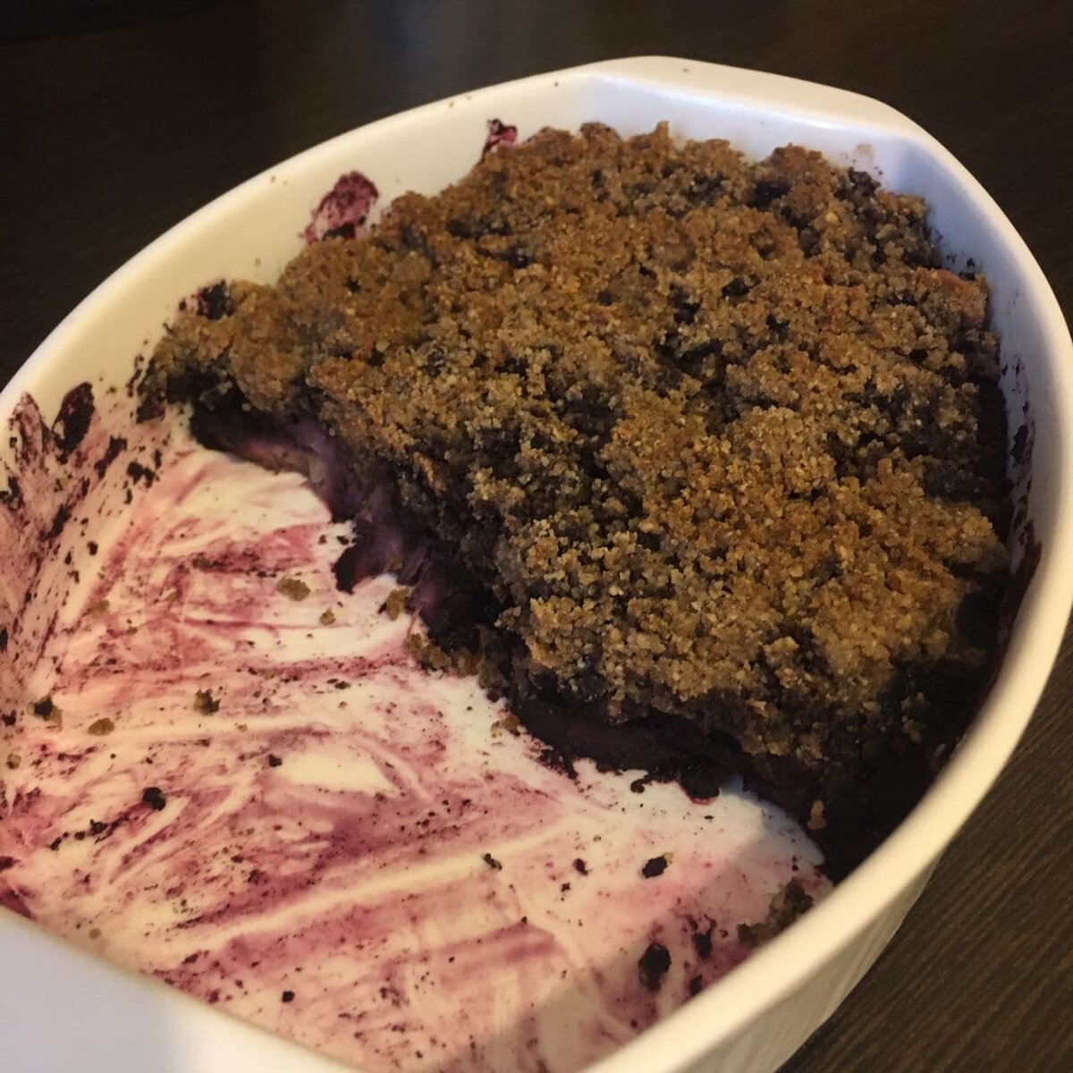 Получается вот такой десерт (фото автора)