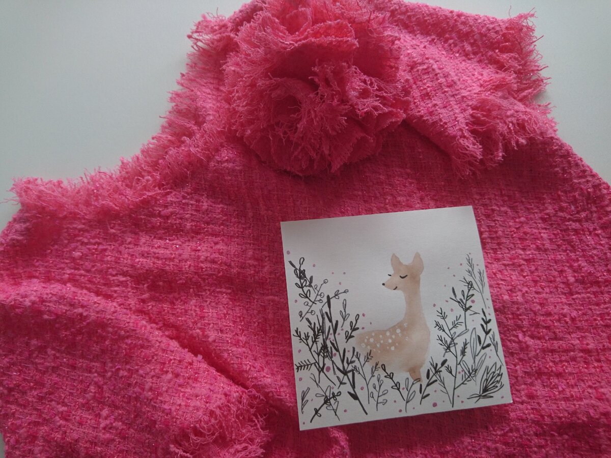 Платье из ткани Шанель без подклада. Фото автора.