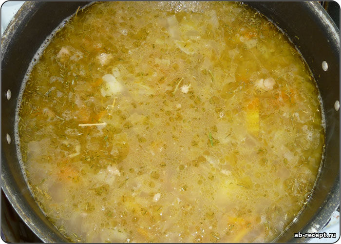 Суп из свиной тушенки с квашеной капустой