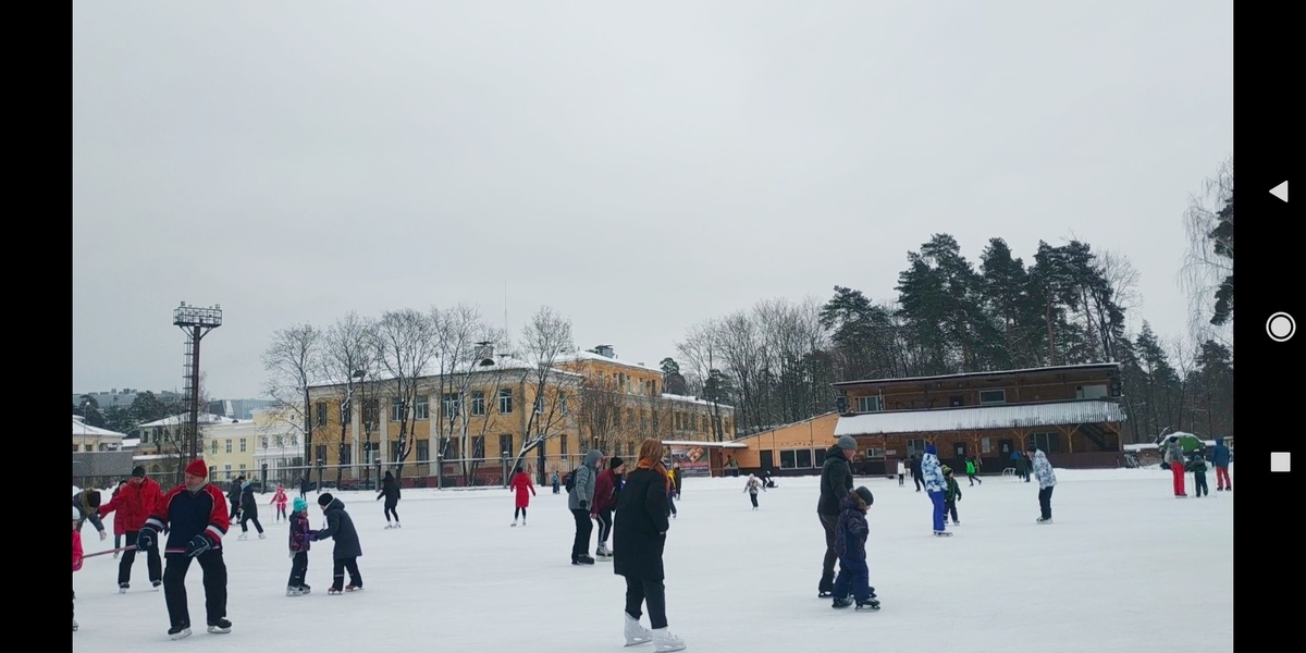 На катке места всем хватает